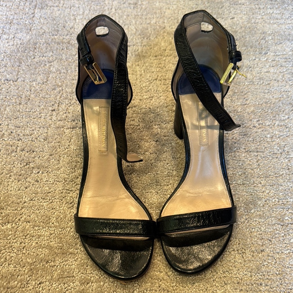 Stuart Weitzman Nudistcurve 75 Block Heel
